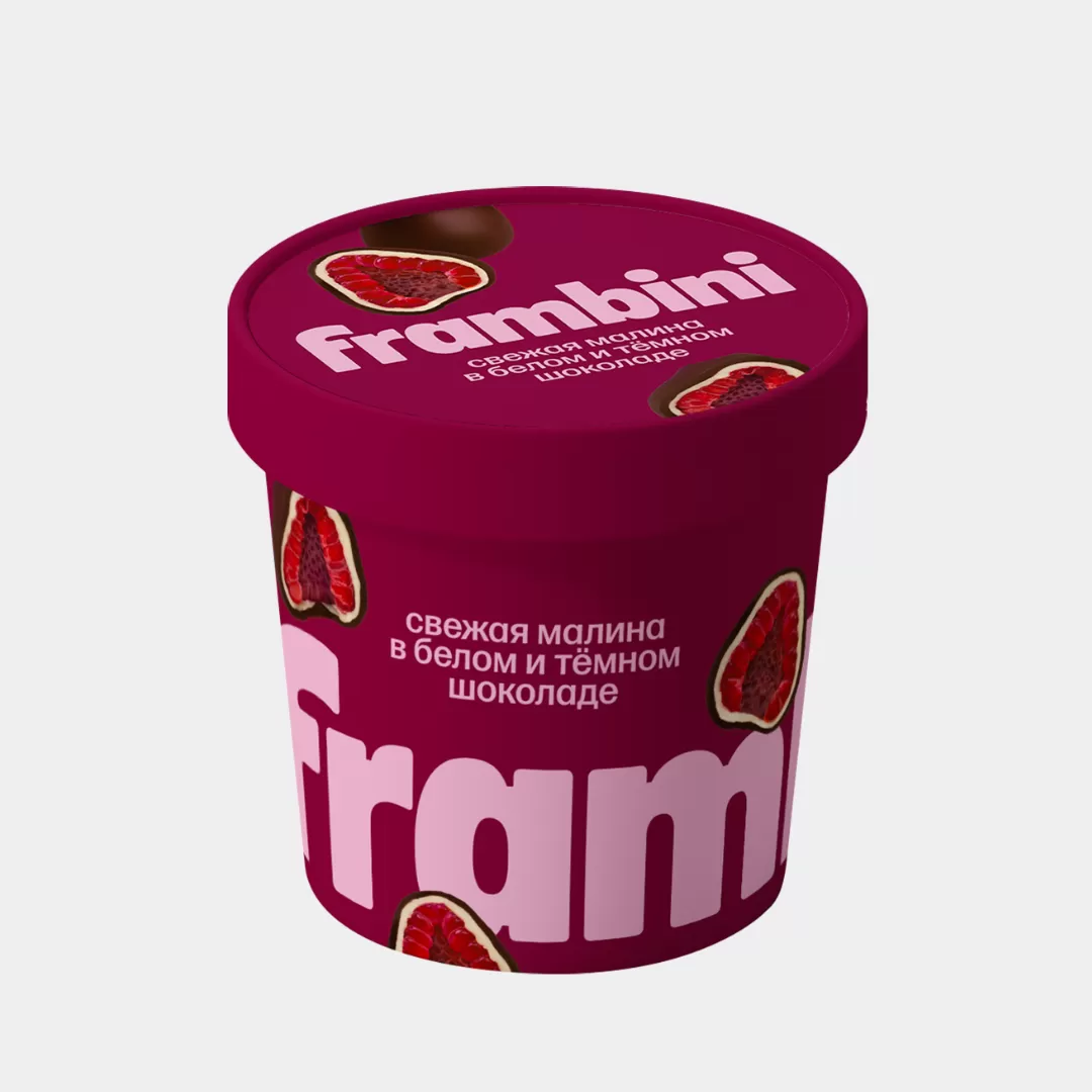 Малина Frambini в белом и темном шоколаде